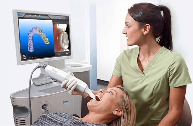 with today's new technology we can digitally scan your tooth and make a dental crown.
